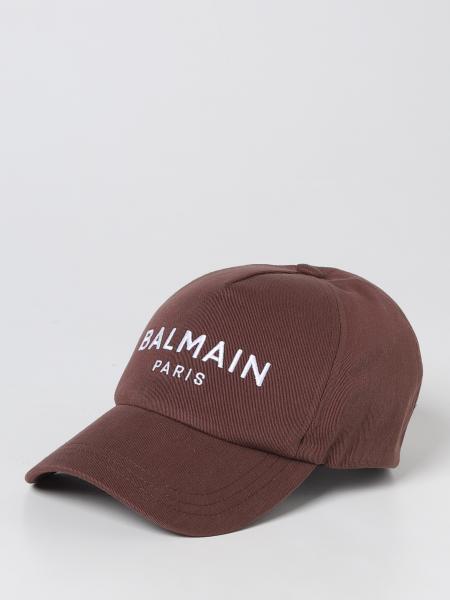 Cappello Balmain in cotone con logo