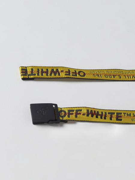 OFF-WHITE: belt for kids - Yellow | Off-White belt OBRB001S23FAB001 ...