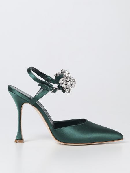 MANOLO BLAHNIK: Zapatos de tacón mujer, Verde | Zapatos De TacÓN Manolo Blahnik en línea en