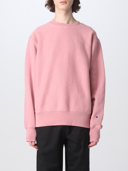 CHAMPION: sweatshirt for man - Pink | Champion sweatshirt 218904 online ...
