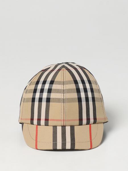 BURBERRY: hat for kids - Beige | Burberry hat 8043662 online on 