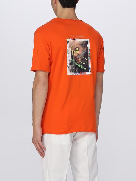 DANIELE ALESSANDRINI: t-shirt for man - Orange | Daniele Alessandrini t ...