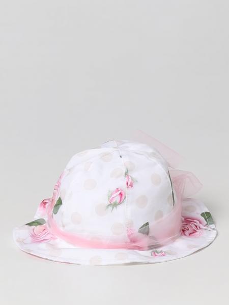 Cappello Monnalisa in cotone stampato