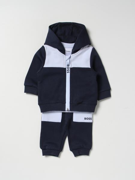 BOSS KIDSWEAR: jumpsuit for baby - Blue | Boss Kidswear jumpsuit J98413 ...