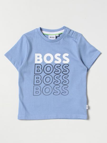 BOSS KIDSWEAR: t-shirt for baby - Gnawed Blue | Boss Kidswear t-shirt ...