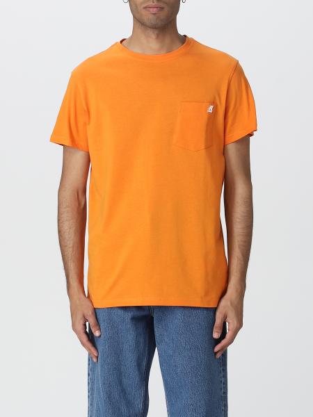 K-WAY: t-shirt for man - Orange | K-Way t-shirt K00AI30 online on ...