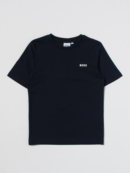 BOSS KIDSWEAR: t-shirt for boys - Marine | Boss Kidswear t-shirt J25P23 ...