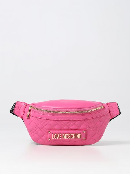 LOVE MOSCHINO: belt bag for woman - Fuchsia | Love Moschino belt bag ...