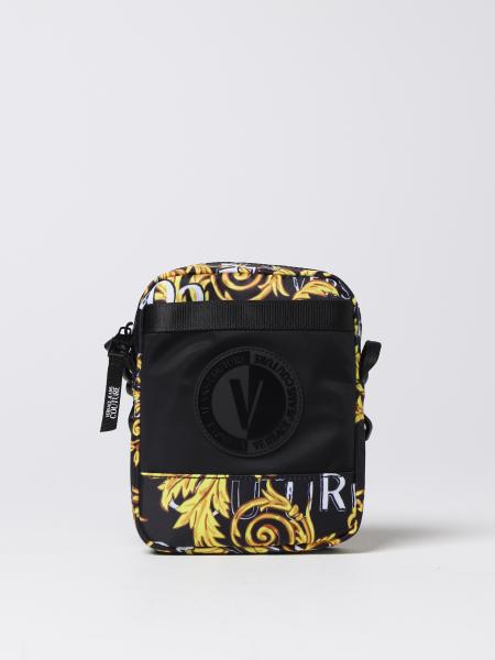 VERSACE JEANS COUTURE: shoulder bag for man - Black | Versace Jeans ...