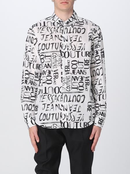 VERSACE JEANS COUTURE: shirt for man - White | Versace Jeans Couture ...