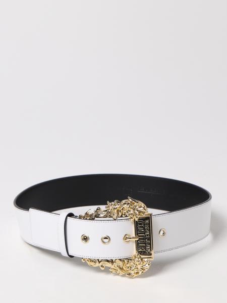 VERSACE JEANS COUTURE: belt for woman - White | Versace Jeans Couture ...