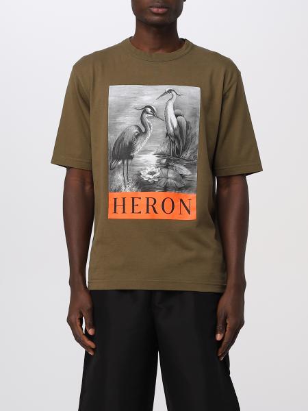 Heron Preston uomo: T-shirt Heron Preston in cotone con stampa