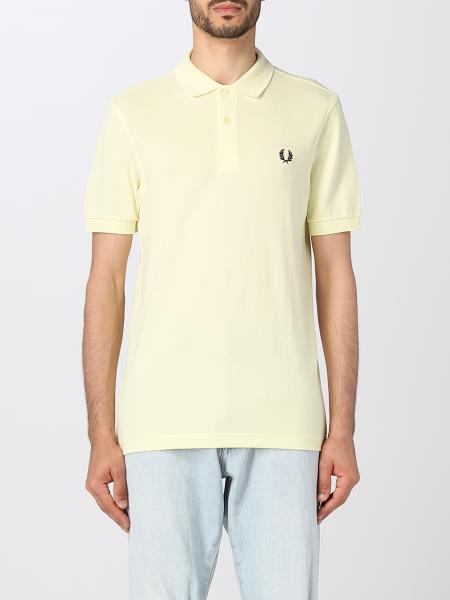 FRED PERRY: polo shirt for man - Yellow | Fred Perry polo shirt M6000 ...