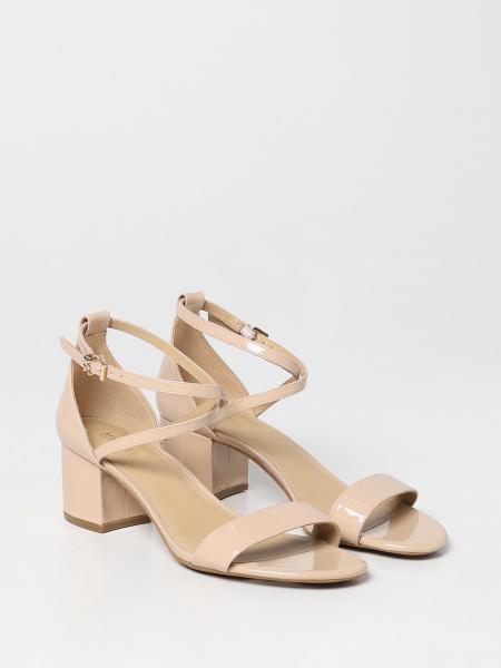 MICHAEL KORS: heeled sandals for woman - Blush Pink | Michael Kors ...