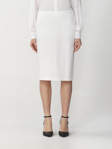 EMPORIO ARMANI: skirt for woman - White | Emporio Armani skirt ...