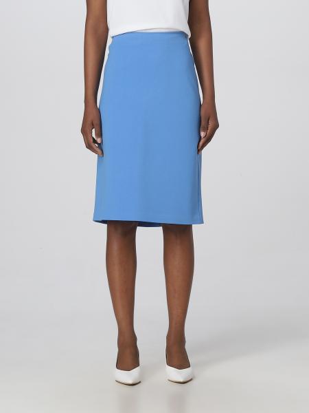 EMPORIO ARMANI: skirt for woman - Gnawed Blue | Emporio Armani skirt ...