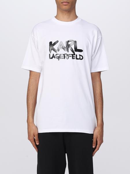 KARL LAGERFELD: t-shirt for man - Blue | Karl Lagerfeld t-shirt ...