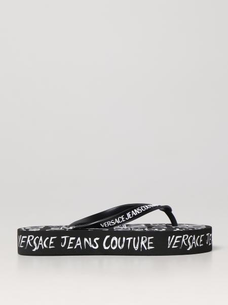 Versace Jeans Couture scarpe: Infradito Versace Jeans Couture in gomma xcon logo all over