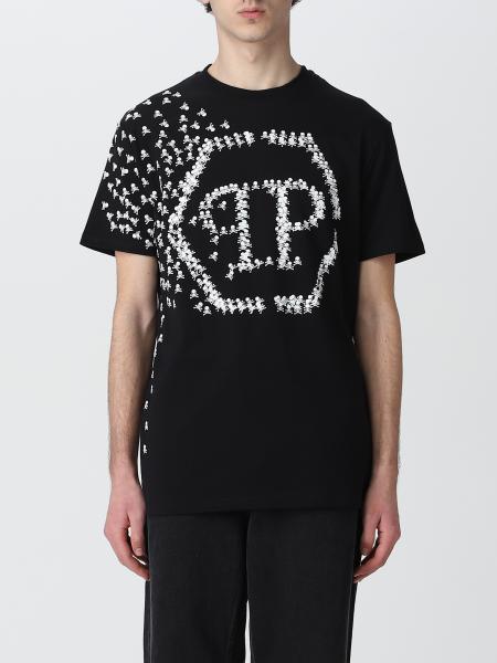 PHILIPP PLEIN: t-shirt for man Black | Philipp Plein t-shirt SACCMTK6190PJY002N online on