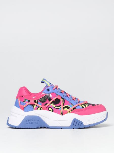 VERSACE JEANS COUTURE: oxford shoes for woman - Pink | Versace Jeans ...