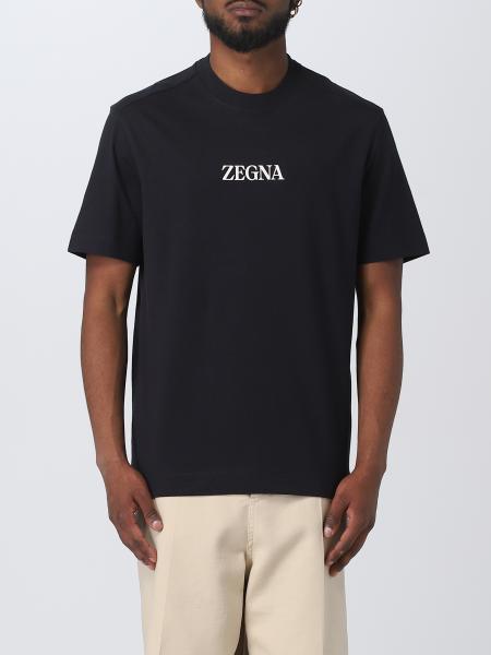 ZEGNA: t-shirt for man - Blue | Zegna t-shirt UB364A5B777 online at ...