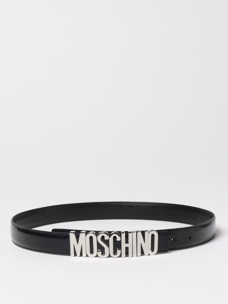Cintura Moschino Couture in pelle spazzolata