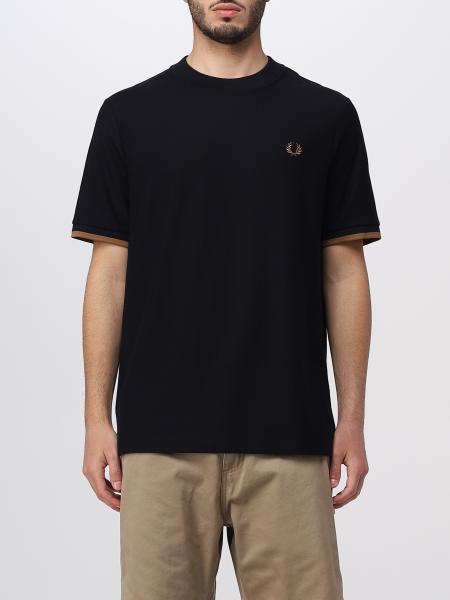 FRED PERRY: t-shirt for man - Blue | Fred Perry t-shirt M4654 online on ...
