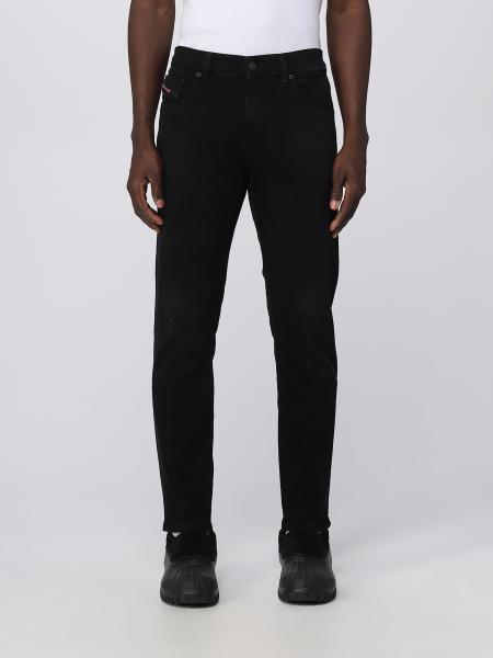 DIESEL: denim jeans - Black | Diesel jeans A035620TFAS online at GIGLIO.COM