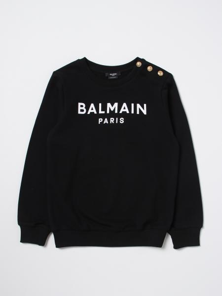 BALMAIN KIDS: sweater for boys - Black | Balmain Kids sweater ...
