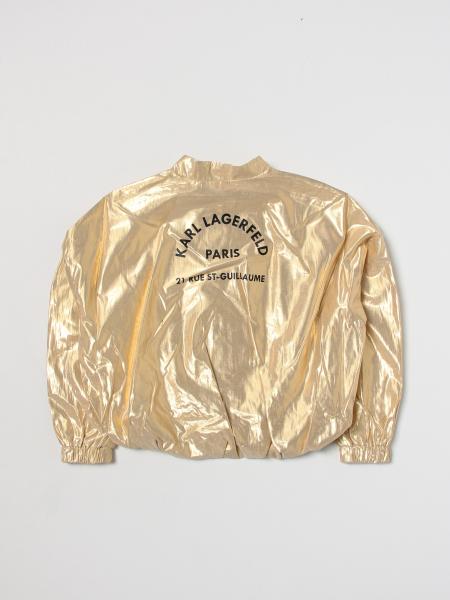 KARL LAGERFELD KIDS: coat for girls - Yellow | Karl Lagerfeld Kids coat ...