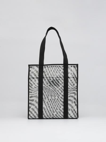 Borsa The Freeze Alexander Wang in nylon a rete con logo all over