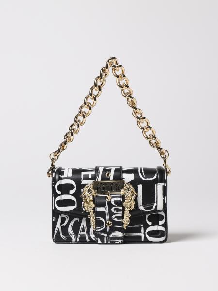 VERSACE JEANS COUTURE: shoulder bag for woman - Black | Versace Jeans ...