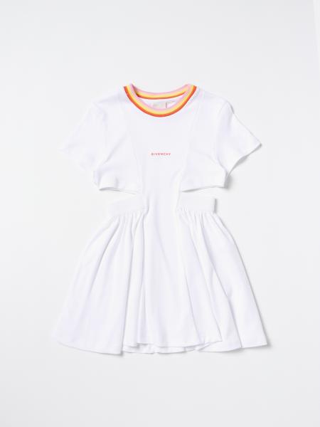 Givenchy Kids Logo Print Hooded Dress H12319 44z main image 1