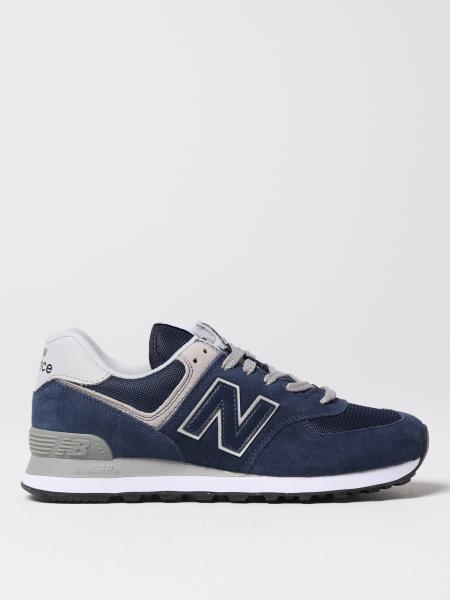 New Balance uomo: Sneakers 574 New Balance in suede e mesh
