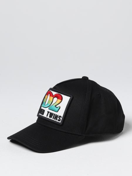 DSQUARED2 JUNIOR: hat for kids - Black | Dsquared2 Junior hat ...