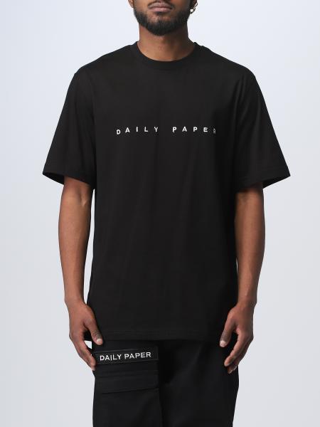 DAILY PAPER: t-shirt for man - Black | Daily Paper t-shirt 2021181 ...