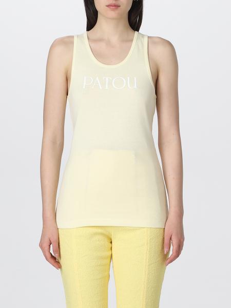 PATOU: top for woman - Yellow | Patou top JE0159994 online on GIGLIO.COM
