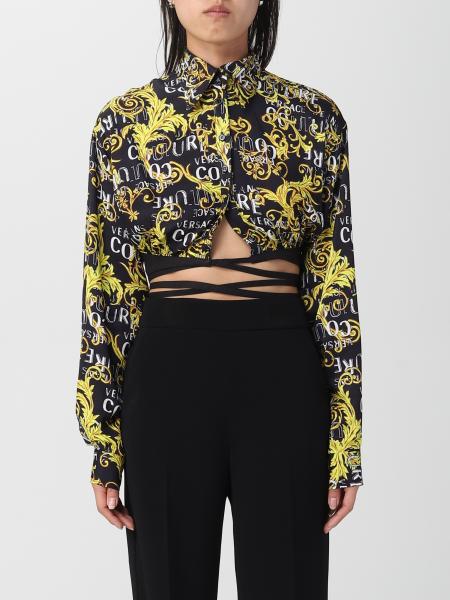VERSACE JEANS COUTURE: top for woman - Black | Versace Jeans Couture ...