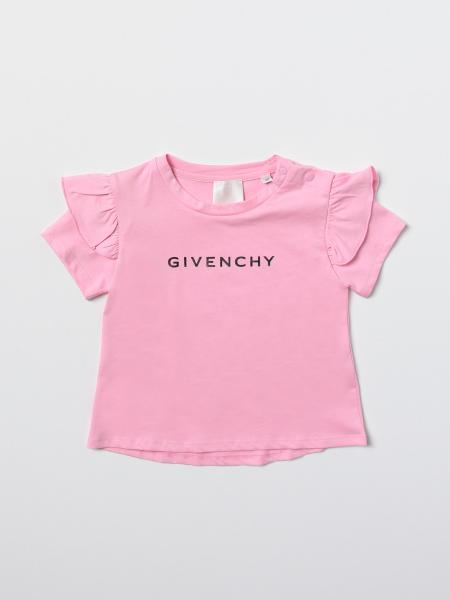 GIVENCHY: t-shirt for baby - Blush Pink | Givenchy t-shirt H05256 ...