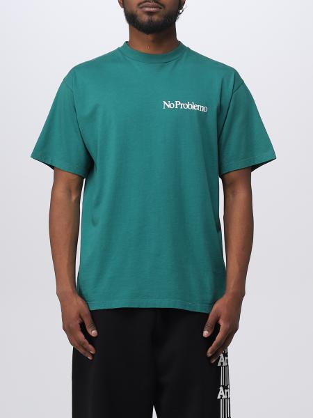 ARIES: t-shirt for man - Green | Aries t-shirt FTAR60009 online on ...