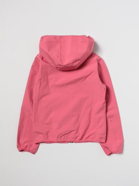 K-WAY: coat for girls - Pink | K-Way coat K4115VW online on GIGLIO.COM