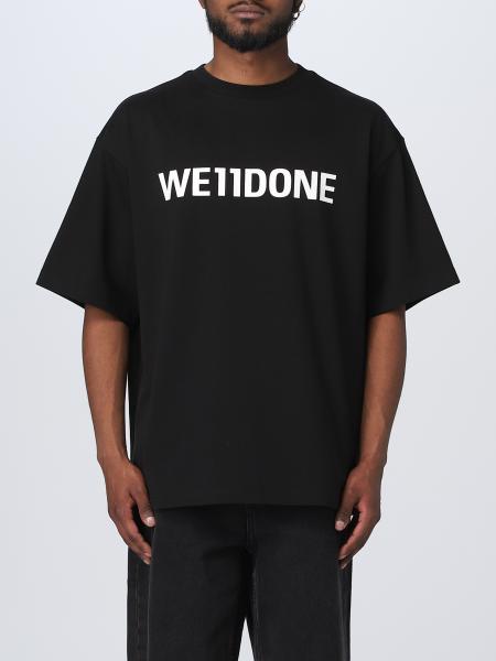 WE11DONE: t-shirt for man - Black | We11Done t-shirt WDTT322841U online ...