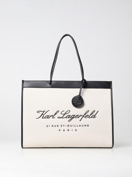 Karl Lagerfeld donna: Borsa Hotel Karl Lagerfeld in canvas e pelle sintetica