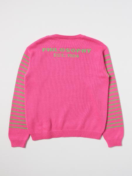 PHILOSOPHY DI LORENZO SERAFINI KIDS: sweater for girls - Pink ...