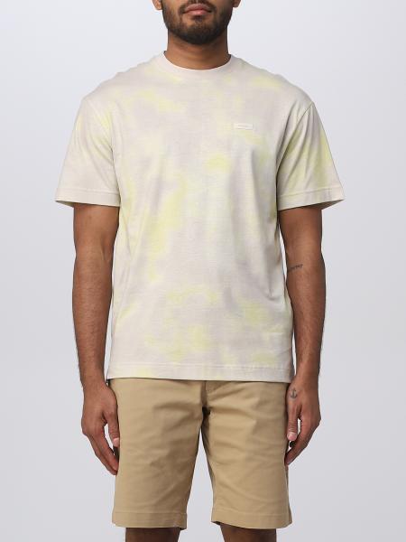 CALVIN KLEIN: t-shirt for man - Beige | Calvin Klein t-shirt K10K111164 ...