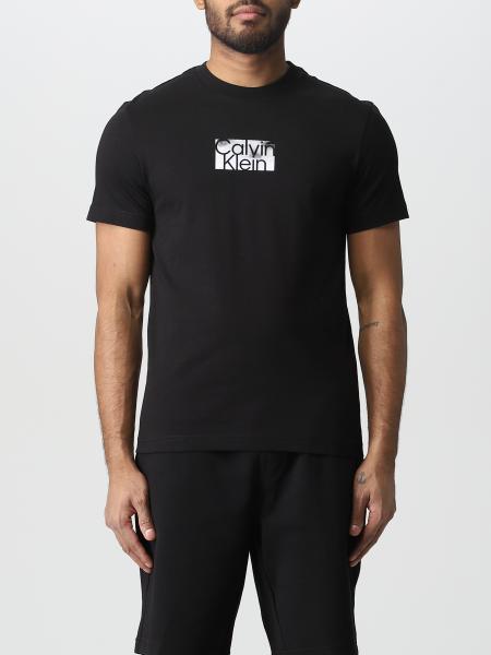 CALVIN KLEIN: t-shirt for man - Black | Calvin Klein t-shirt K10K111119 ...