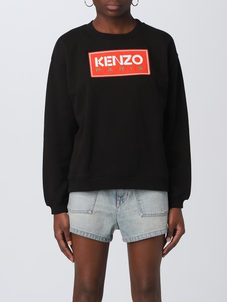 KENZO: sweatshirt for woman - Black | Kenzo sweatshirt FD52SW0384MF ...