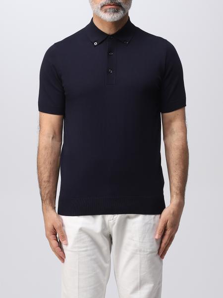 Paolo Pecora Polo Shirt For Man Blue Paolo Pecora Polo Shirt A011f100 Online At Giglio