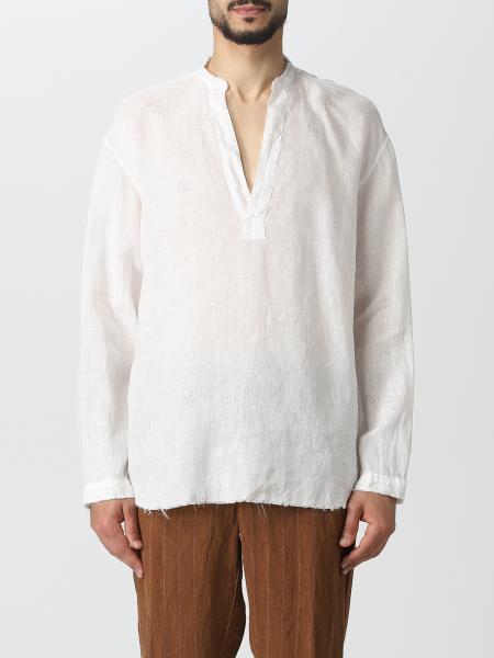 GRIFONI: shirt for man - White | Grifoni shirt 1200458 online on GIGLIO.COM