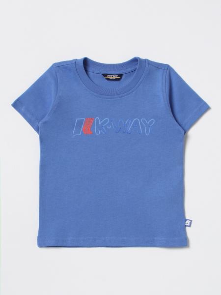 K-WAY: t-shirt for boys - Blue | K-Way t-shirt K41265W online at GIGLIO.COM